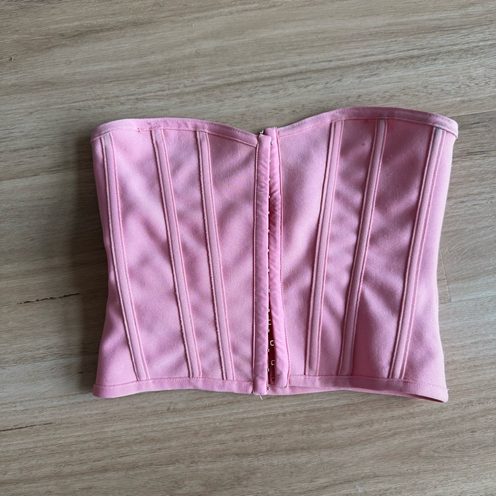 PrettyLittleThing Blush Pink Corset Top